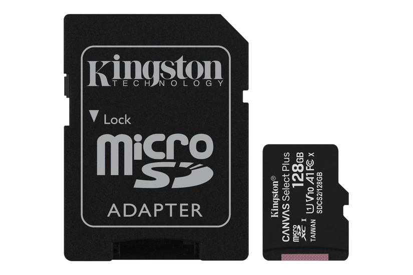 Kingston Canvas Select Plus - Flashhukommelseskort - 128 Gb - Microsdxc Uhs-i