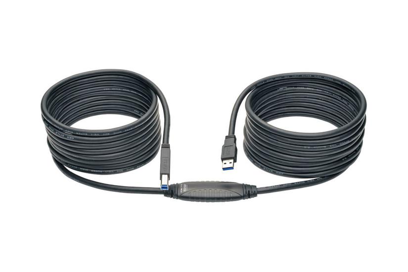 Eaton Tripp Lite Series 25ft Usb 3.0 Superspeed Active Repeater Cable A Male/b Male 25' - Usb-kabel - Usb Type B Til Usb Type A - 7.62 M