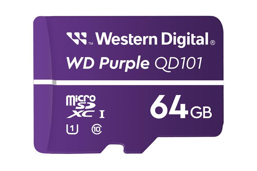 Wd Purple Wdd064g1p0c-85ael0 - Flashhukommelseskort - 64 Gb - Microsdxc