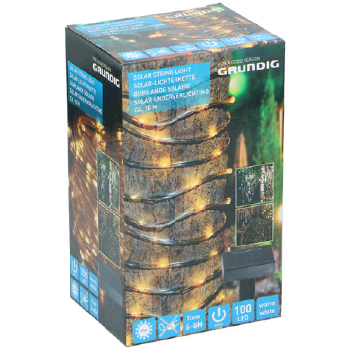 Grundig Solcelle Lyskæde 100 Led