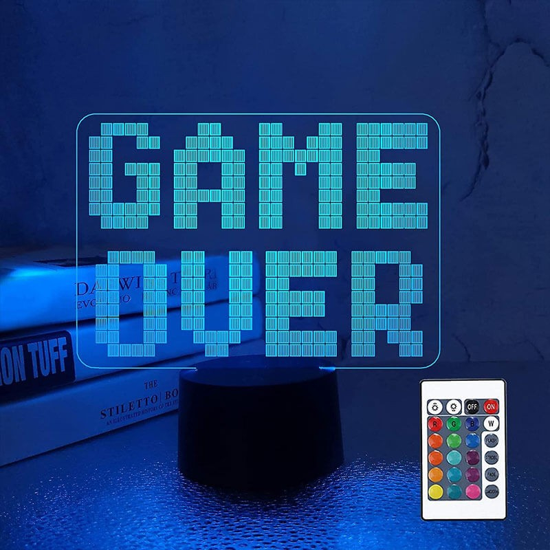 3d Lampe Game Over