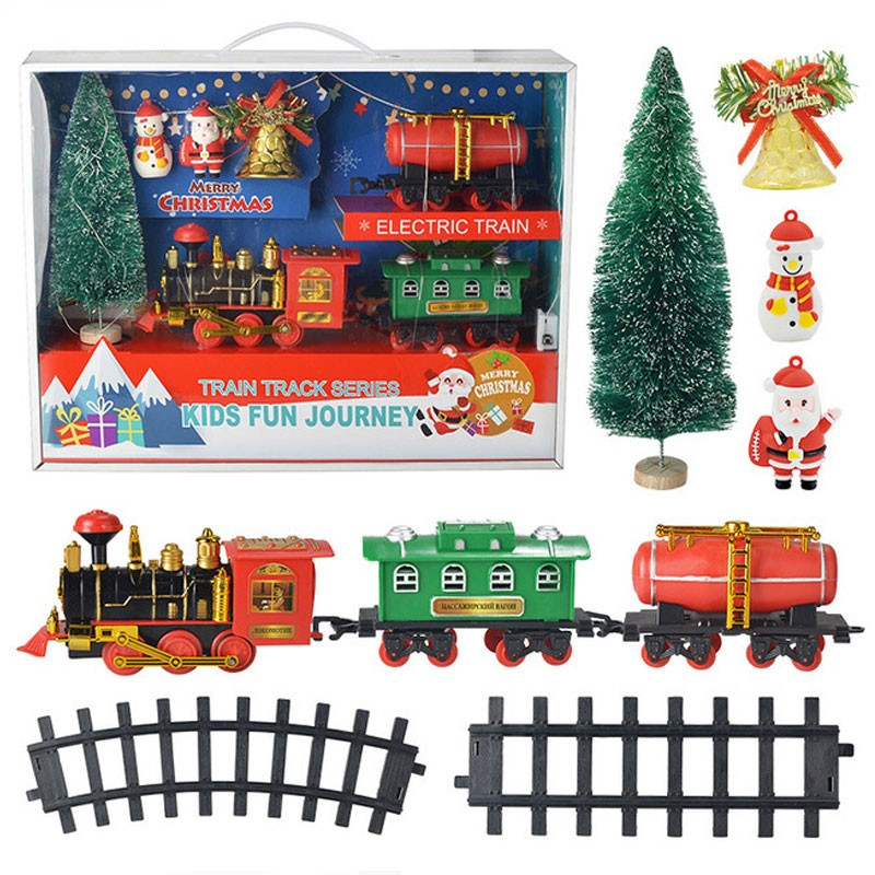 Elektrisk Juletog Med Togbane