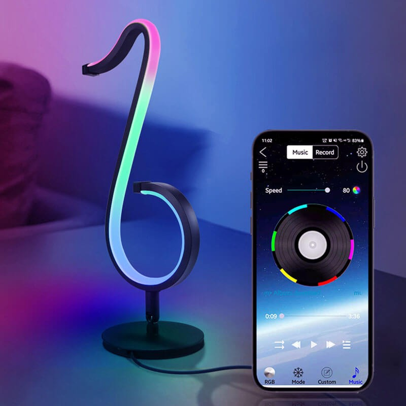 3d Led Lampe Med Node Motiv