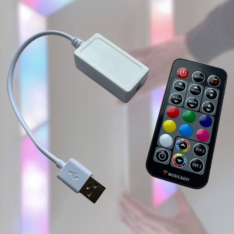 Fjernbetjening Og Sound Controller Til Gamer Lamper Med Wifi