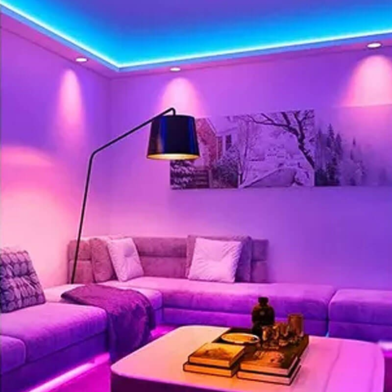 Led Strip Lyskæde 5m Med Nye Funktioner (rgbic)