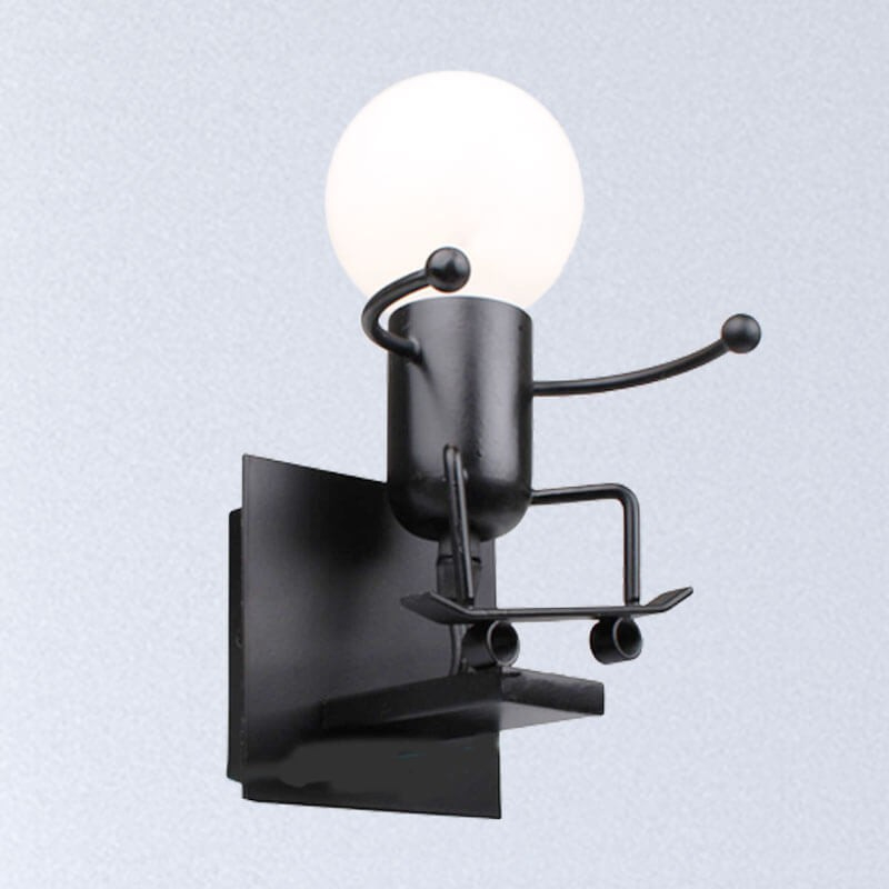 Mr. Lamp Væglampe - Mand På Skateboard