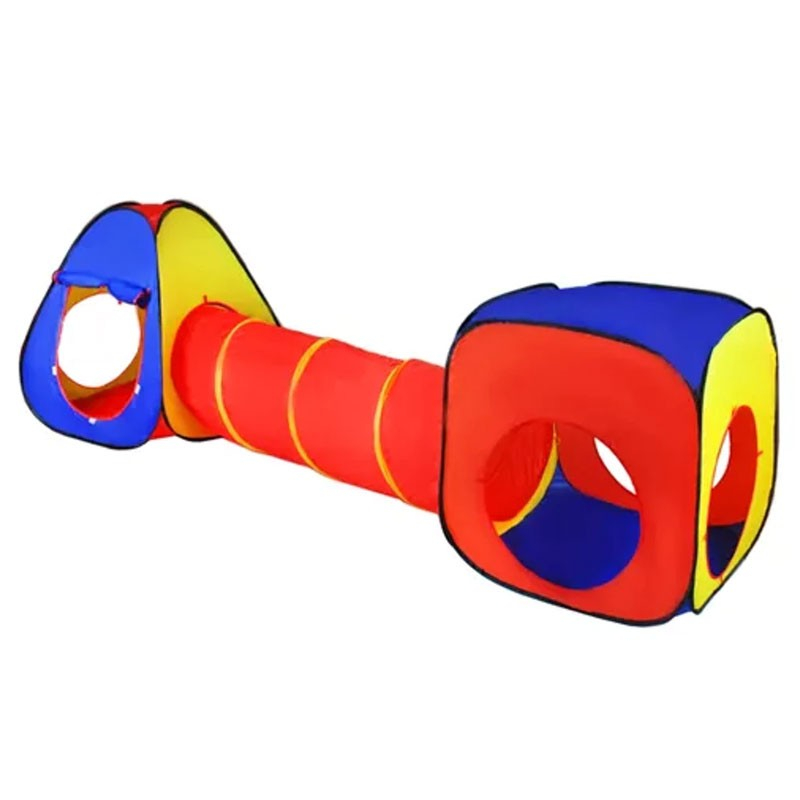 3-i-1 Legetelt Med Tunnel