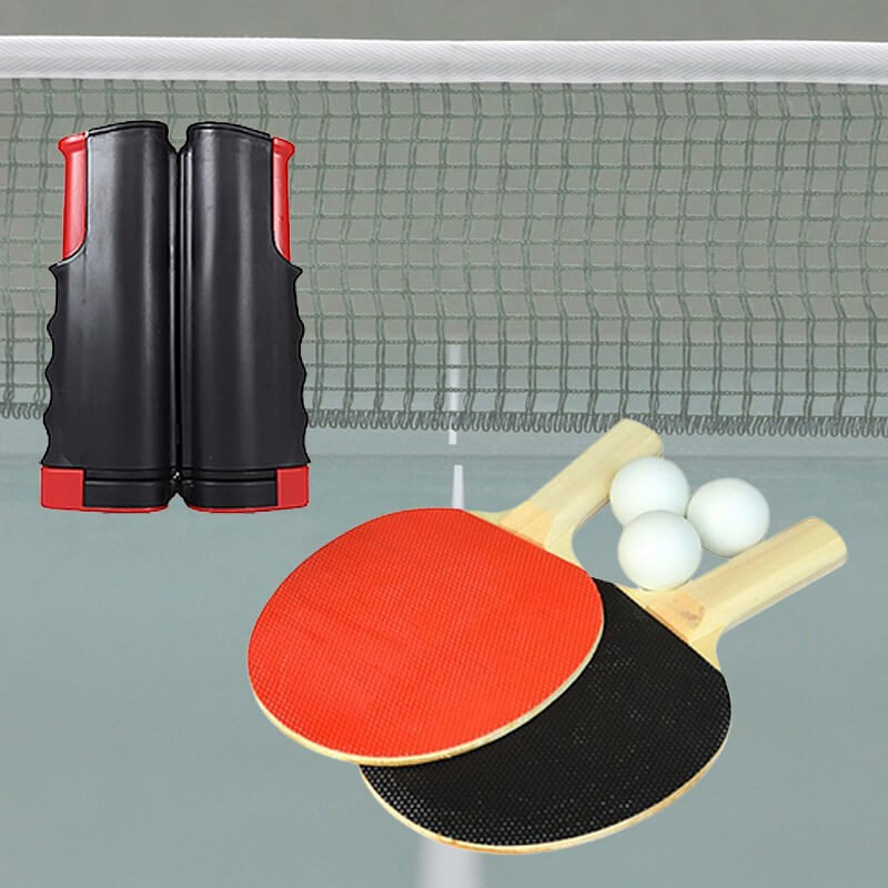 Bordtennissæt Med Justerbart Net