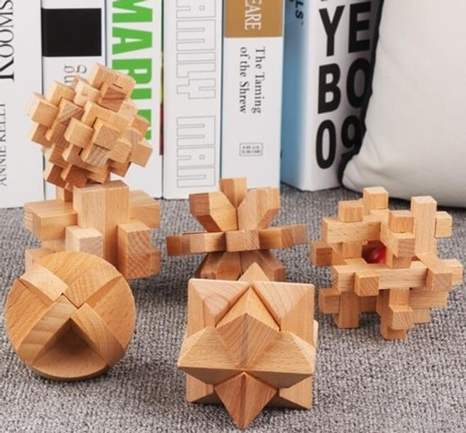 Cube  Puzzle  Sæt  6  Stk