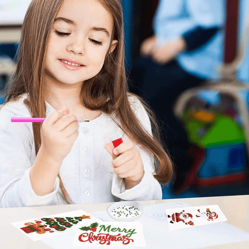 Jule Klistermærker Som Diamond Paint