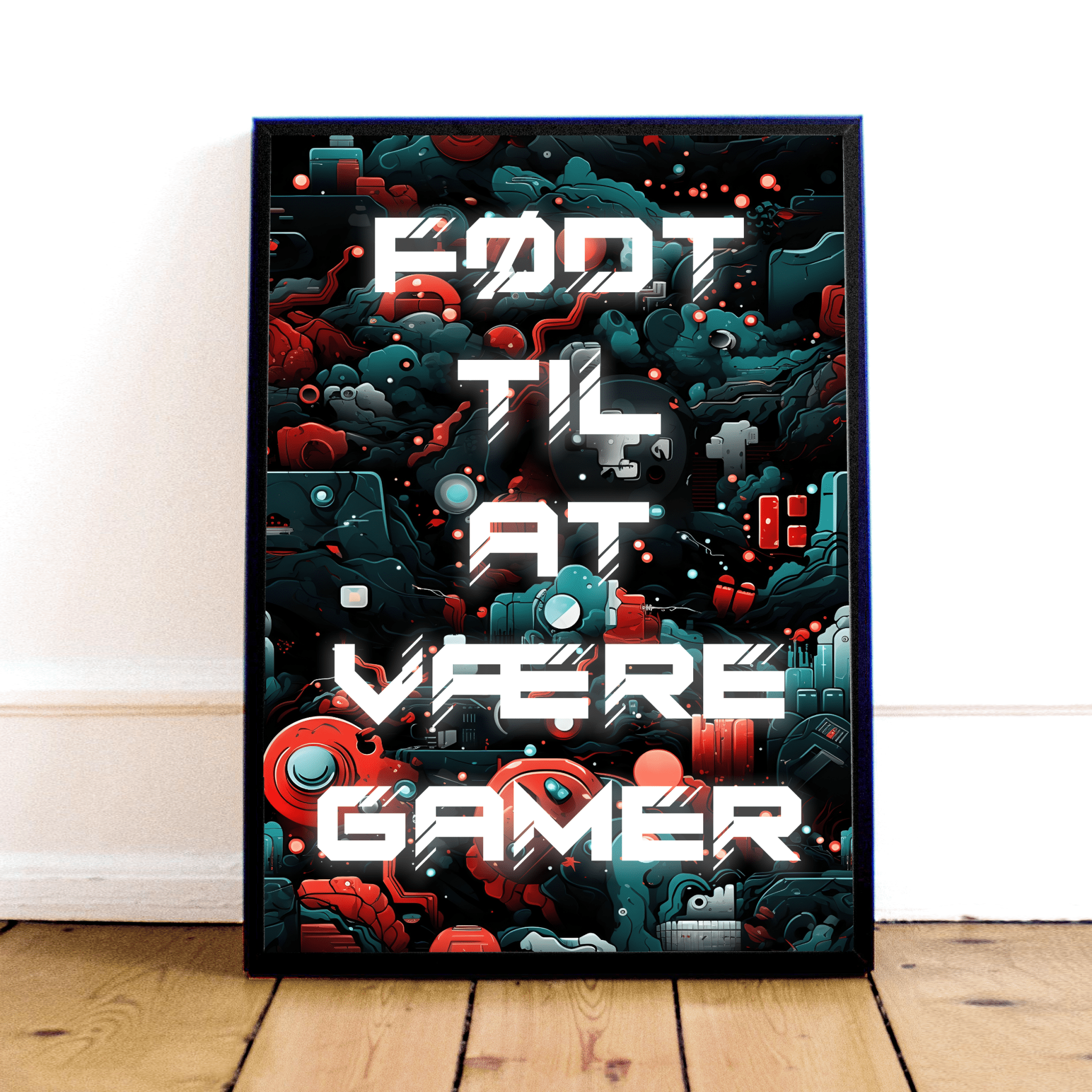 "født Til At Være Gamer" Plakat - Geekd.dk