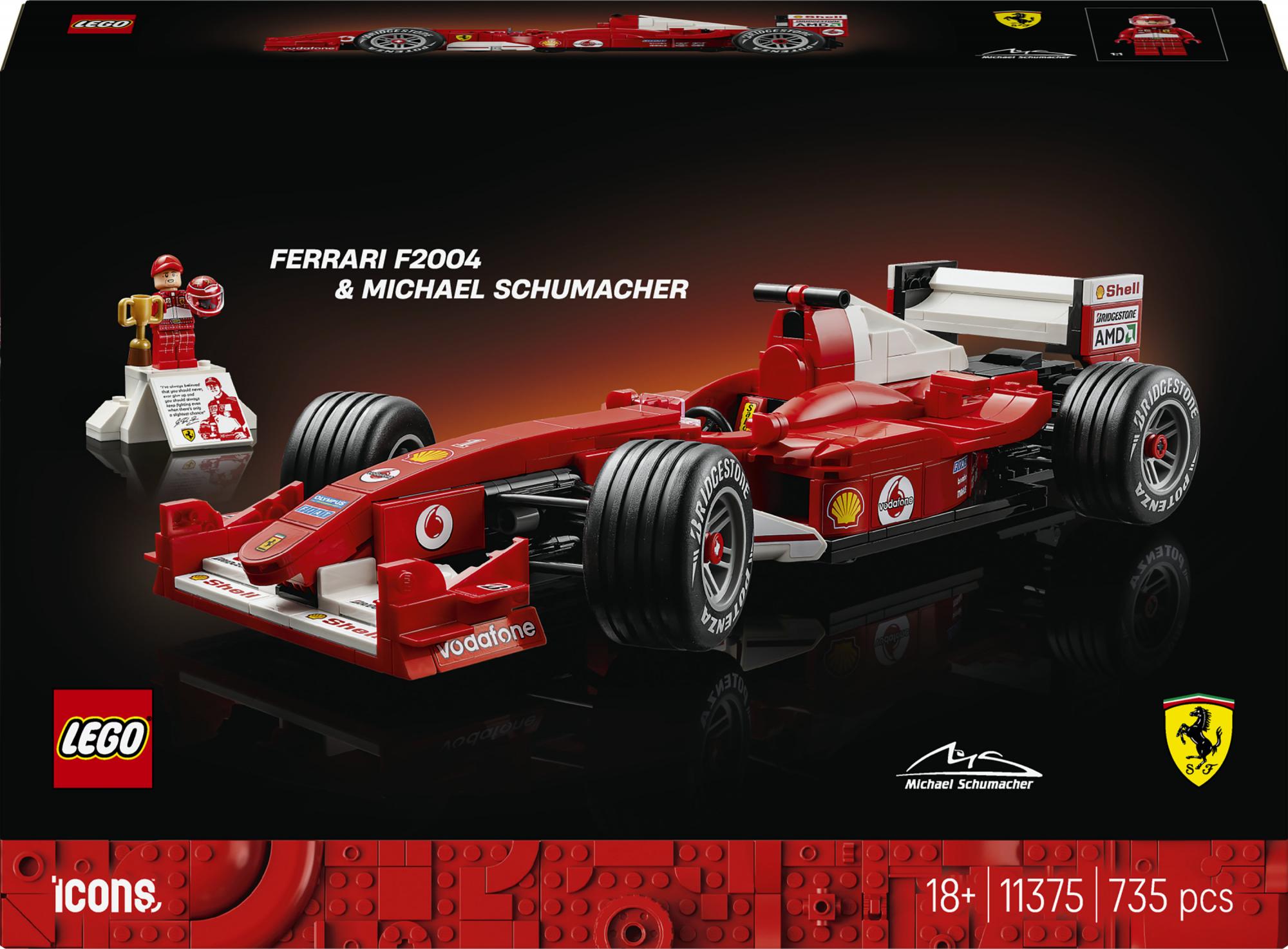 Lego Icons  -  Ferrari F2004 Og Michael Schumacher - Geekd.dk