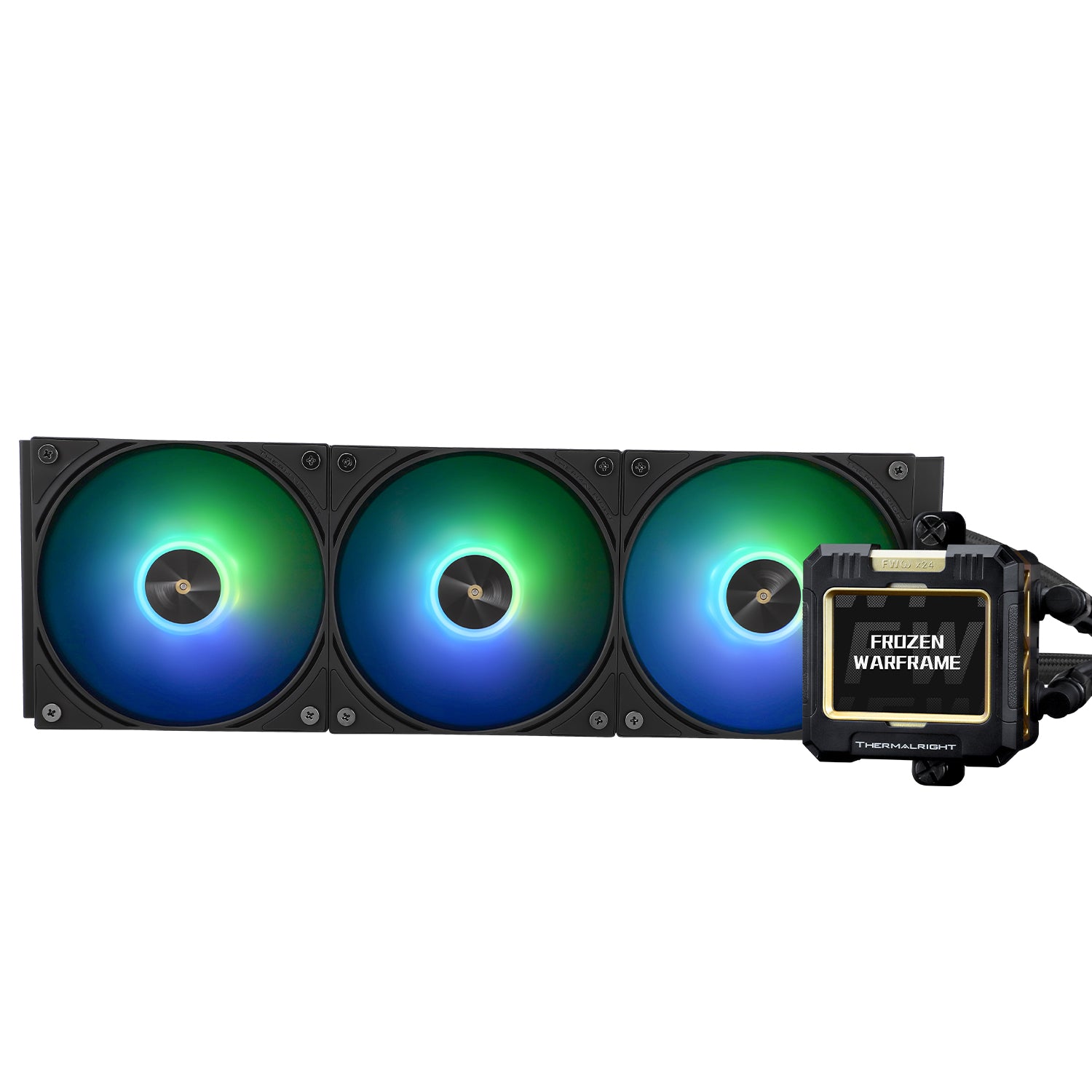 Thermalright Frozen Warframe Black Argb - Aio, 360mm, Lcd Vandkøling - Geekd.dk