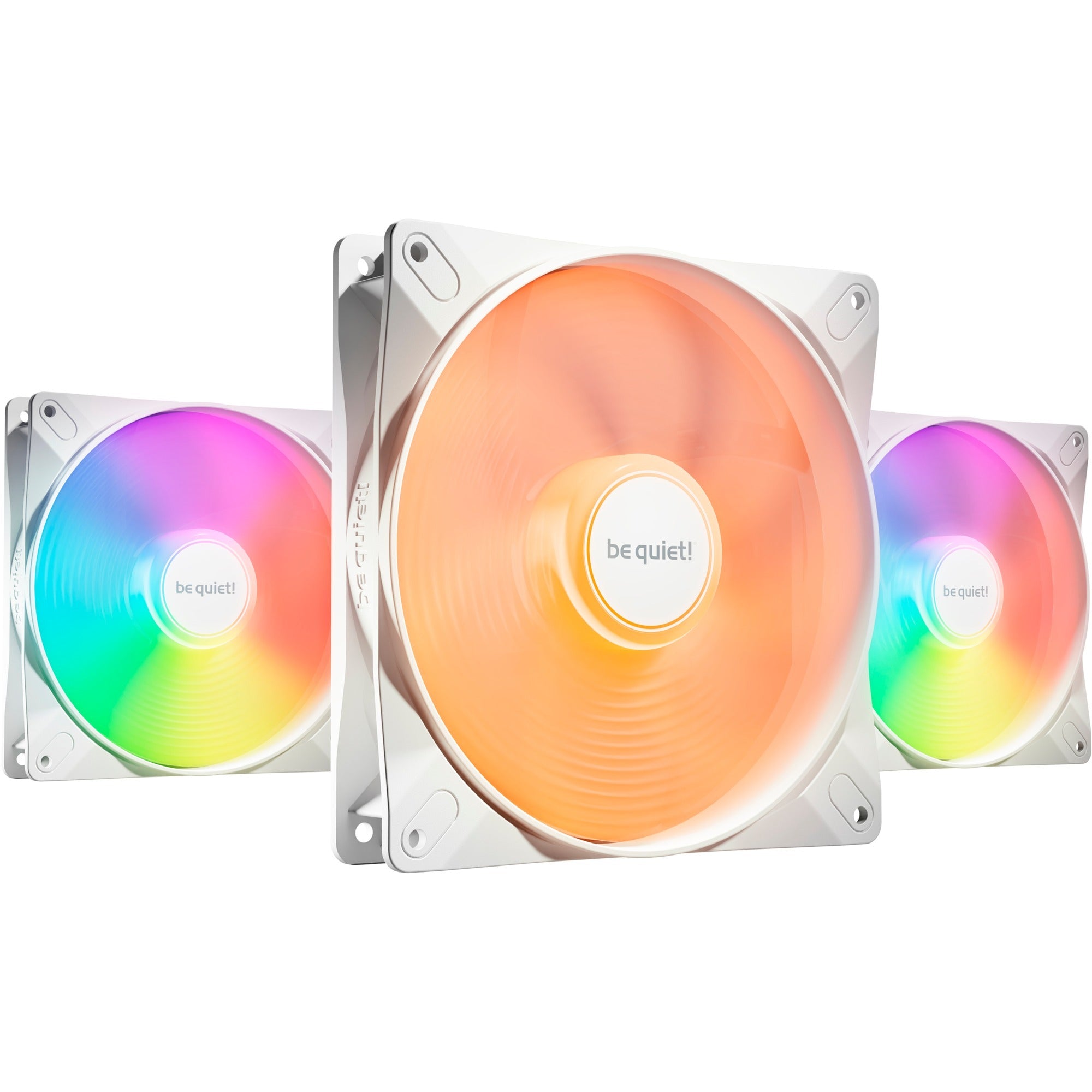 Be Quiet! Light Wings Lx 140mm Pwm High-speed White Triple Pack, Case Fan (white, Pack Of 3) Kabinet Blæser - Geekd.dk
