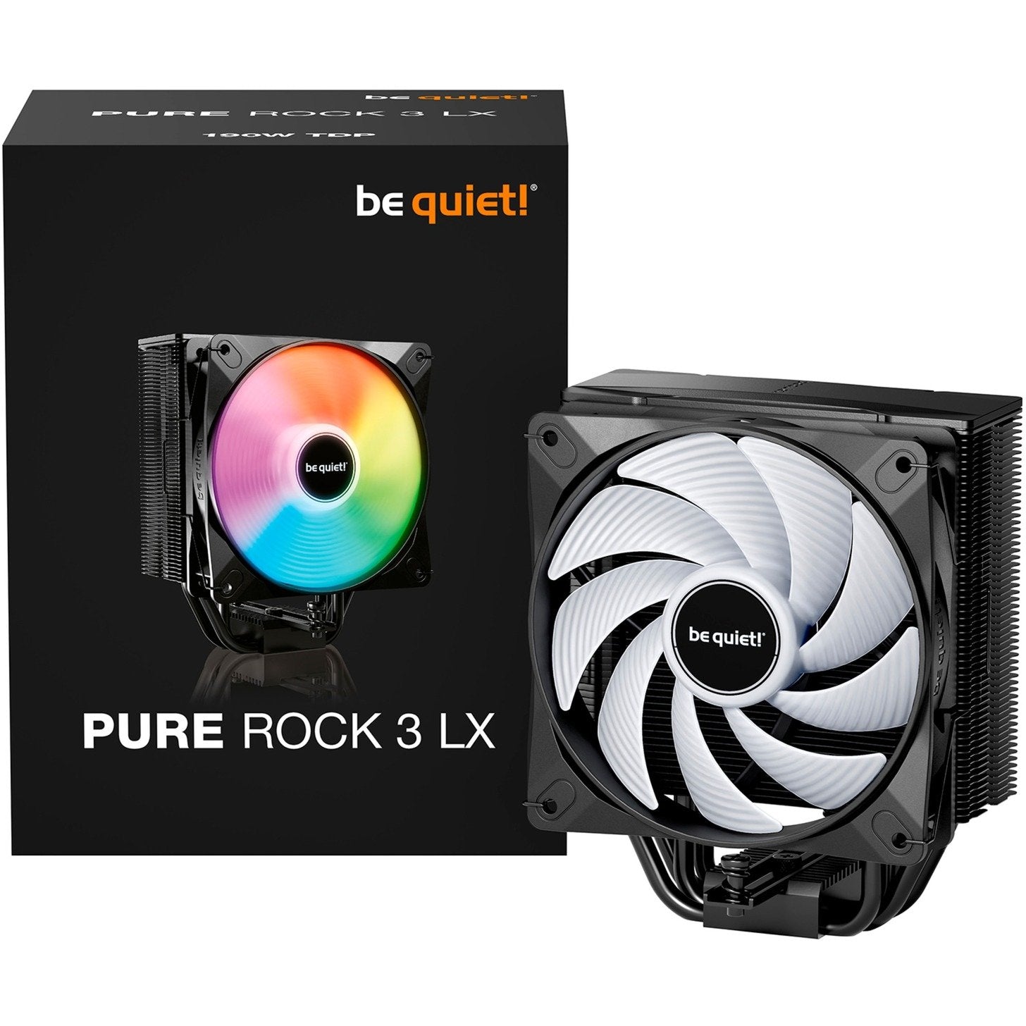 Be Quiet Pure Rock 3 Lx (black, 120 Mm) Cpu Køler - Geekd.dk