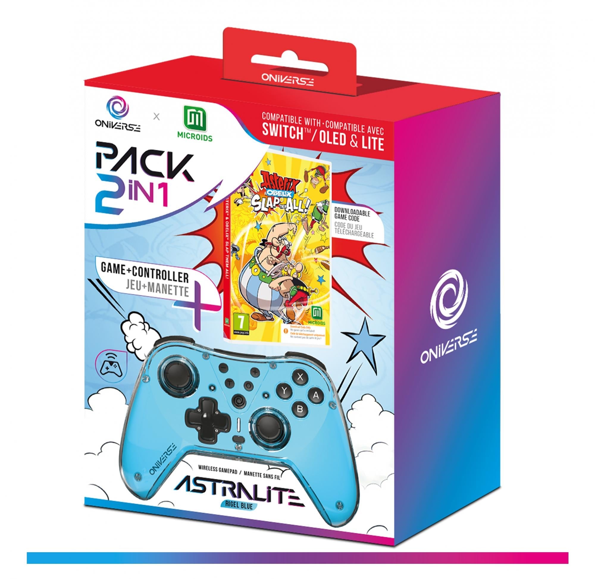 Oniverse Astralite Controller + Asterix Et Obelix Slap Them All! (code In Box) Konsol Tilbehør - Geekd.dk