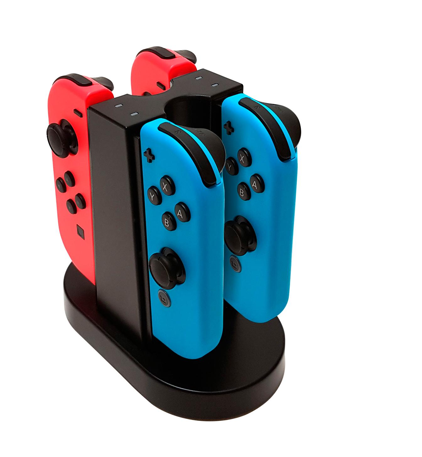 Switch Quad Charger Til Joy-con Konsol Tilbehør - Geekd.dk