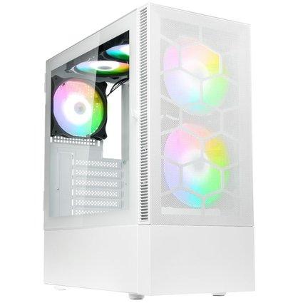 Kolink Observatory Mx Mesh Argb Midi Tower Case - Hvid Kabinet - Geekd.dk