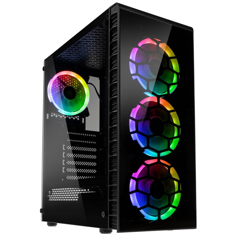 Kolink Observatory Lite Rgb Midi-tower - Sort Kabinet - Geekd.dk