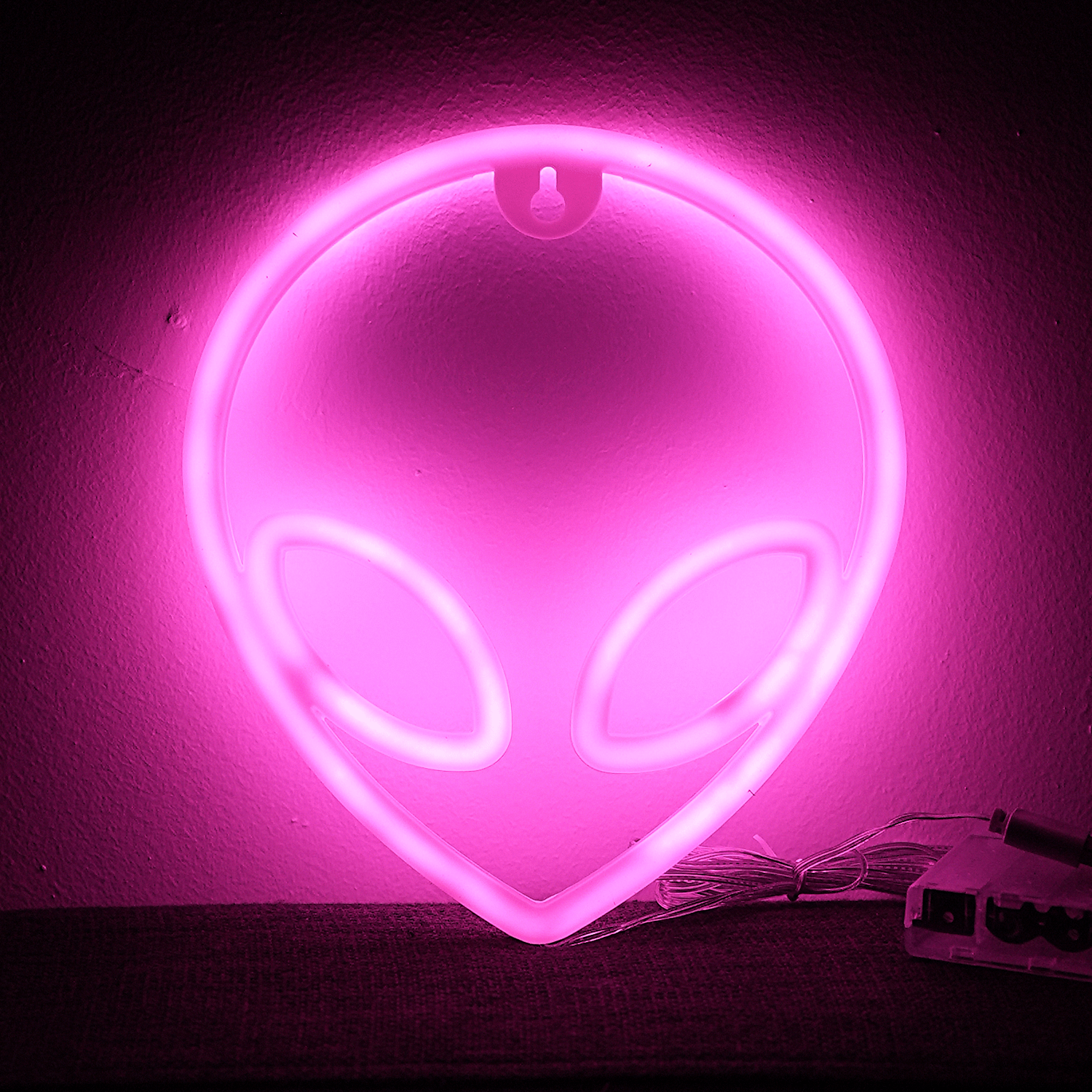 Alien Neon Led Lampe Pink - Geekd.dk