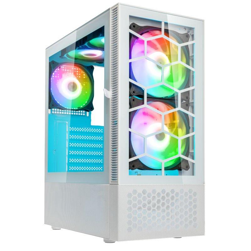 Kolink Observatory Mx Glass Argb Midi Tower Case - Hvid Kabinet - Geekd.dk