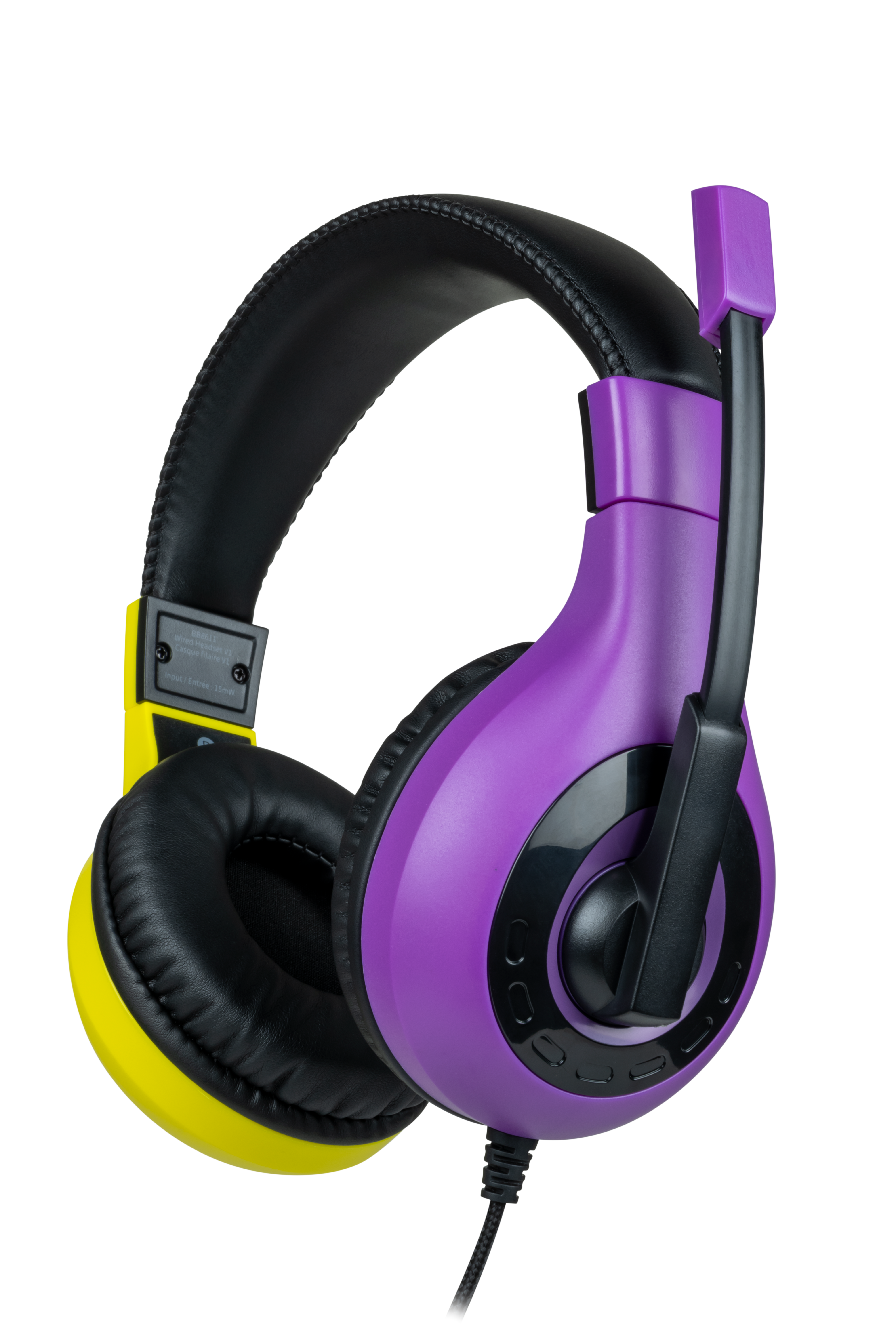 Bigben Interactive Stereo Gaming Headset V1 - Lilla + Gul (switch) - Geekd.dk