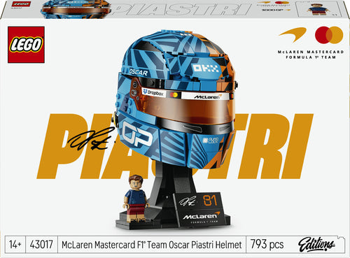 Lego Mclaren Mastercard F1 Team Oscar Piastri-hjelm - Geekd.dk