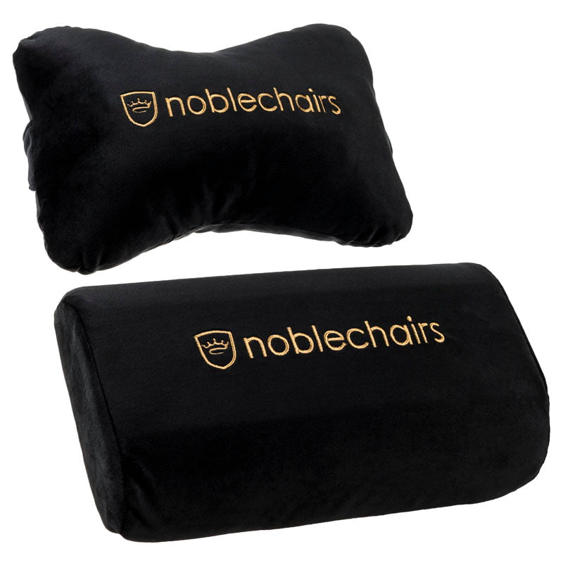 Noblechairs Pudesæt Til Gamingstol Epic/icon/hero Black/gold Puder - Geekd.dk