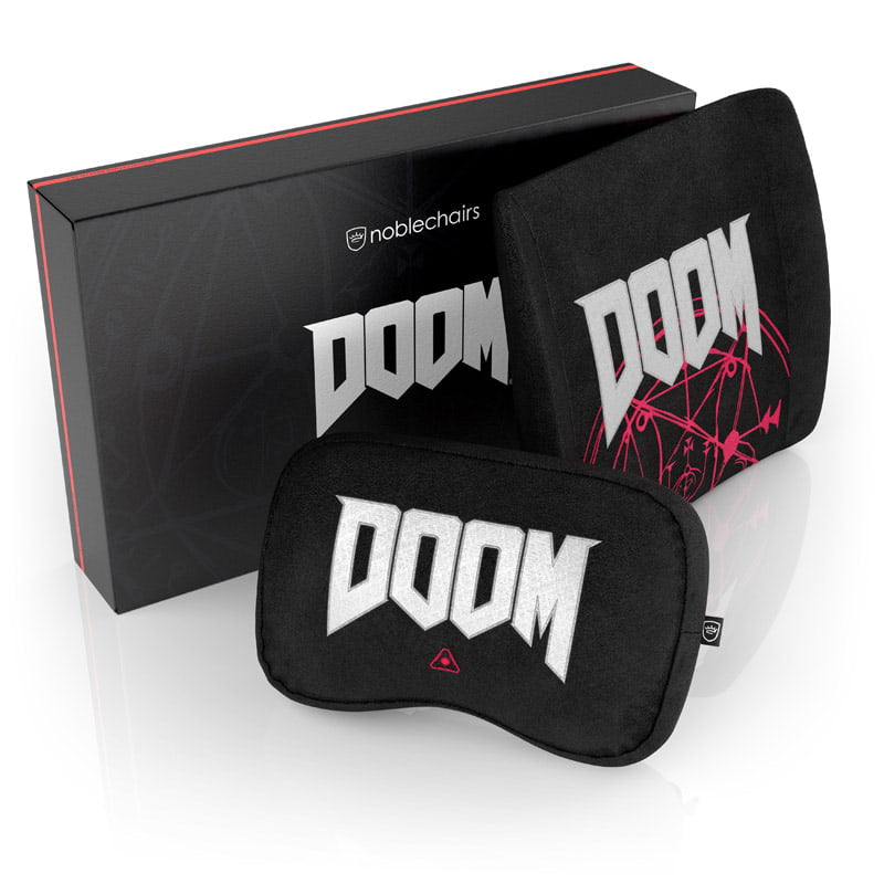 Noblechairs Memory Foam Pudesæt Til Gamingstol Doom Edition Puder - Geekd.dk