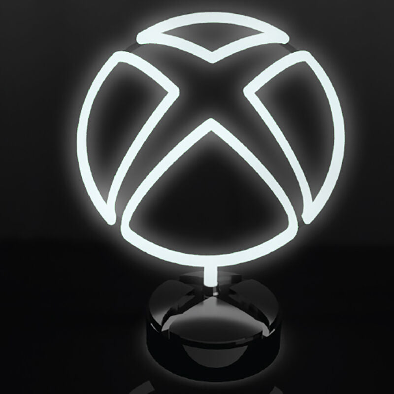 Tabel Lamp Xbox Logo Neon White 22,8 Cm Lampe - Geekd.dk