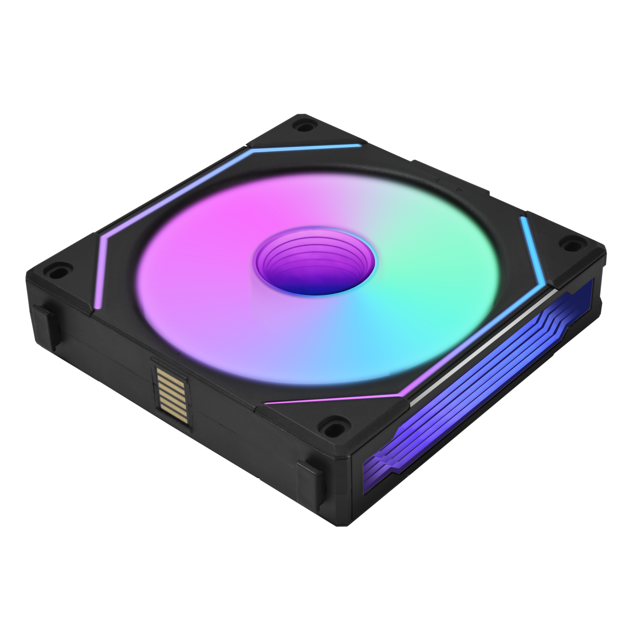 Lian Li Uni Fan Sl Inf Blæser Sort - 120mm Infinity Rgb, Pwm Kabinet Blæser - Geekd.dk