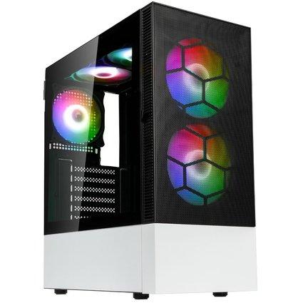 Kolink Observatory Mx Mesh Argb Midi Tower Case Black/white Kabinet - Geekd.dk