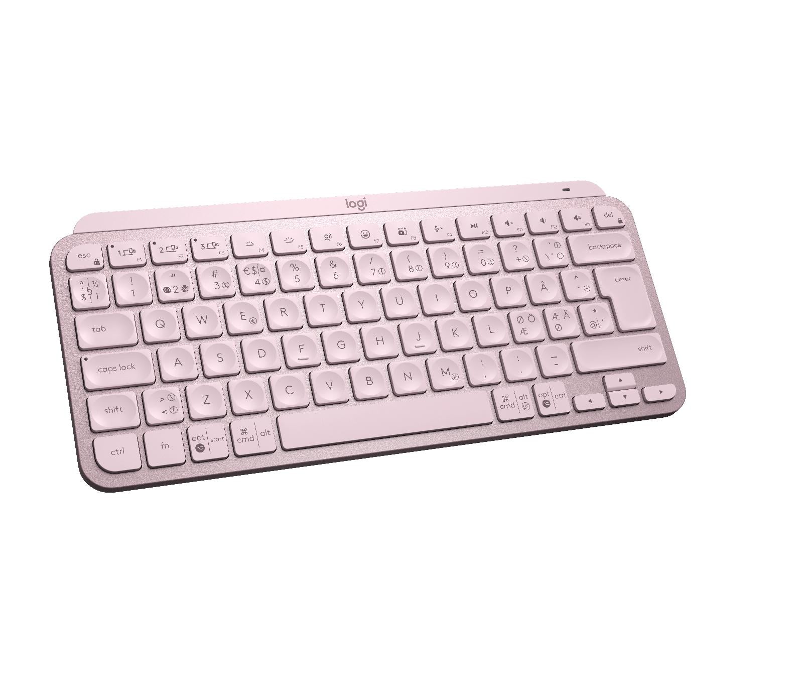 Logitech - Mx Keys Mini Minimalist Wireless Illuminated Keyboard - Nordic Layout Tastatur - Geekd.dk