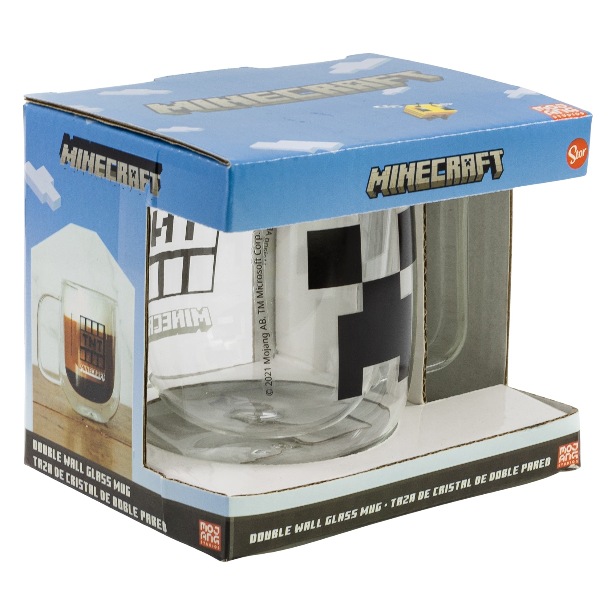 Minecraft Glas Krus - 290 Ml Kop - Geekd.dk