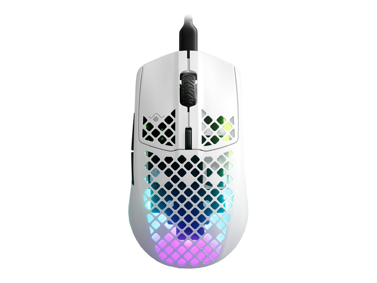 Steelseries Aerox 3 2022 Edition Optisk Kabling Hvid Mus - Geekd.dk