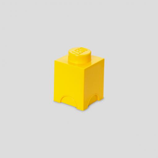 Legoâ® Opbevaringsklods 1 - Gul Opbevaringskasse - Geekd.dk