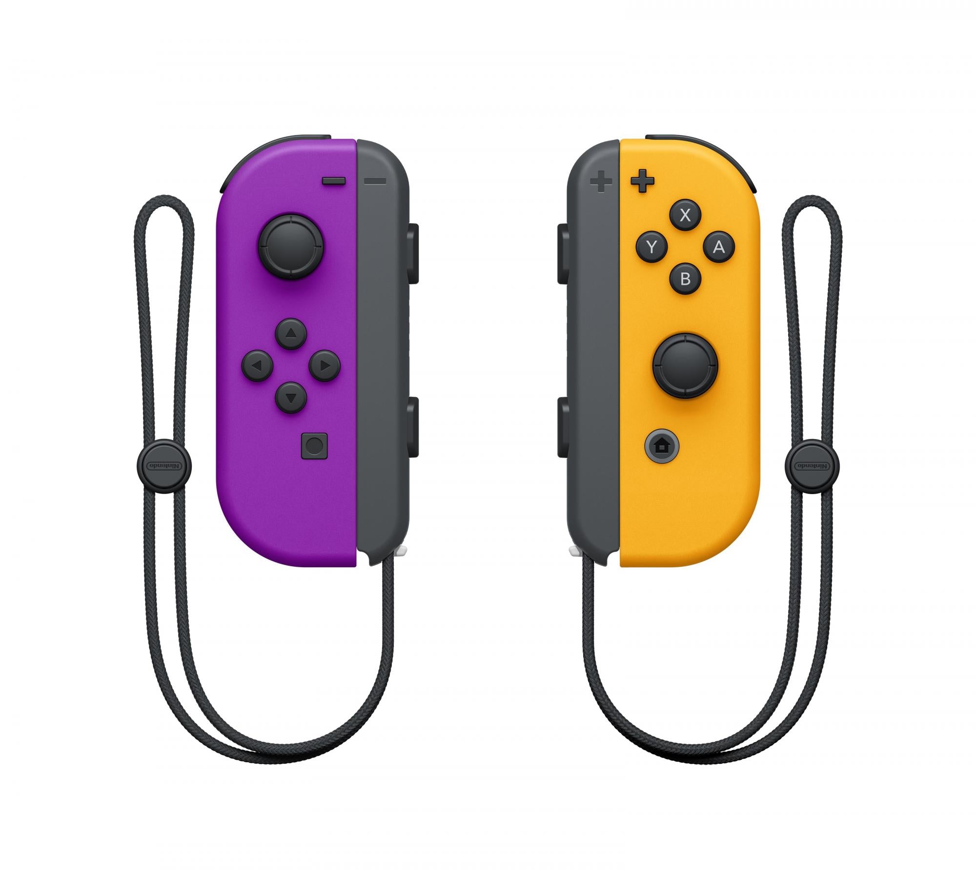 Nintendo Switch Joy-con Controller Pair - Neon Lilla (l) & Neon Orange (r) Konsol - Geekd.dk
