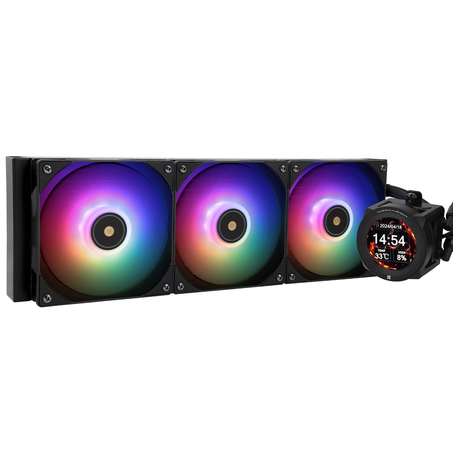 Thermalright Core Vision 360, Sort, Argb Vandkøling - Geekd.dk
