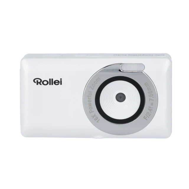 Rollei Compactline Pocket Hvid Kamera - Geekd.dk