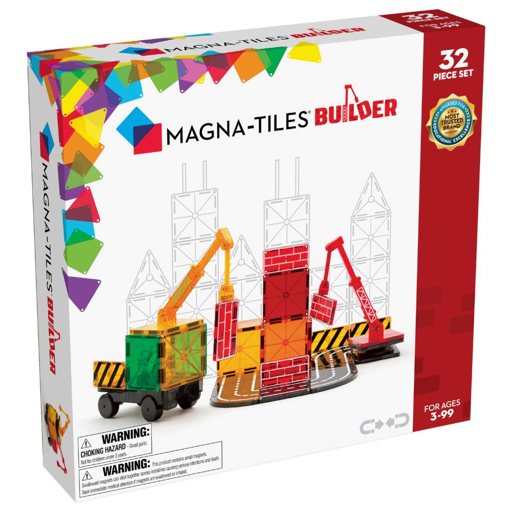 Magna-tiles Builder  -  Magnetisk Byggesæt - Geekd.dk