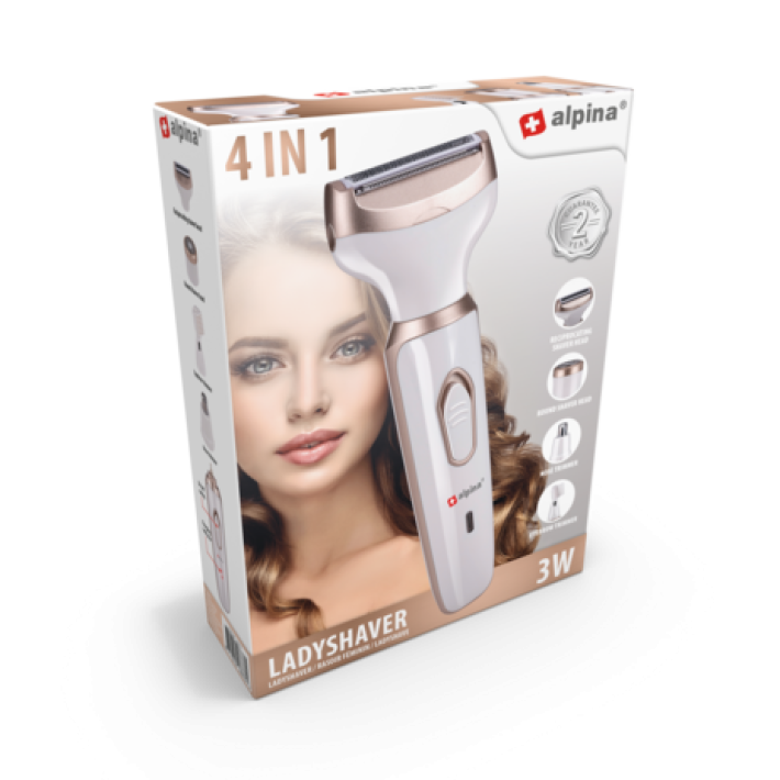 Ladyshaver 4-i-1 Med Genopladeligt Design Og Usb Opladning