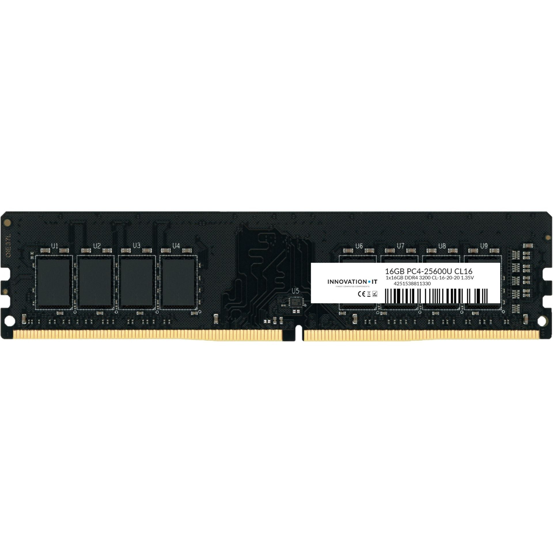 Innovation It Ddr4 Ram - 3200mhz - 16gb - Cl16-20-20 1.35v Ld 8-chip - Geekd.dk