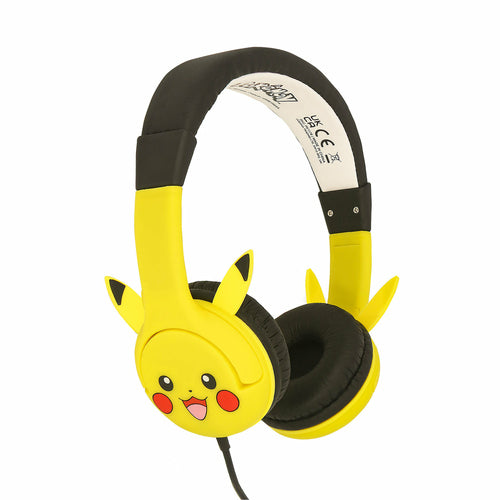 Otl - Pikachu Moulded Ears Childrens Headphones Headset - Geekd.dk