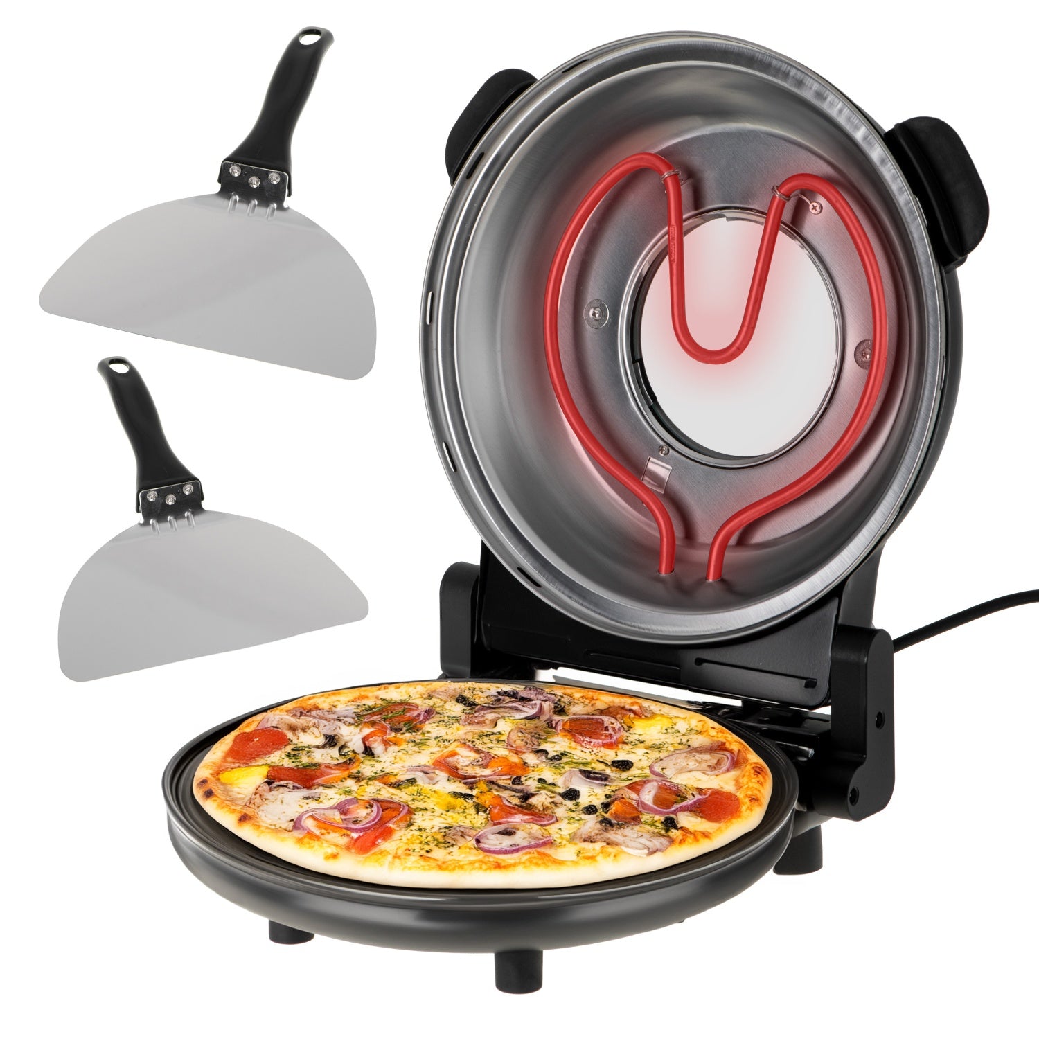 Pizzaovn Med Pizzasten  Klar Pizza På 4-5 Minutter