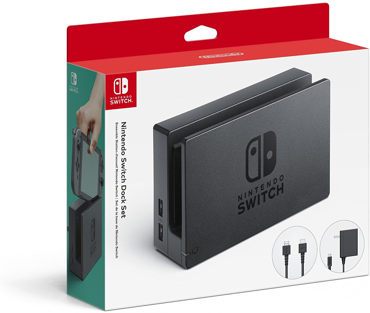 Nintendo Switch Dock Set Opladningssystem Oplader - Geekd.dk