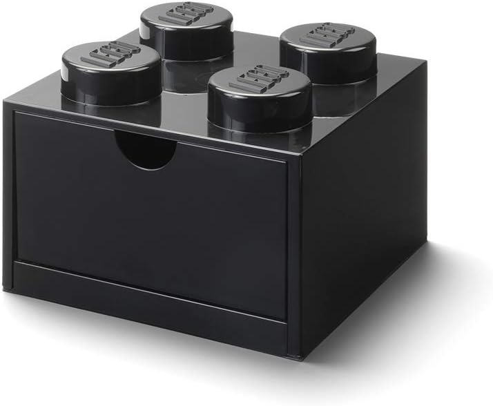 Room Copenhagen Lego Desk Drawer 4 , Storage Box (black, Knobs) Opbevaringskasse - Geekd.dk