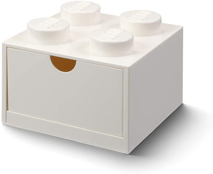 Room Copenhagen Lego Desk Drawer 4 , Storage Box (white, Knobs) Opbevaringskasse - Geekd.dk