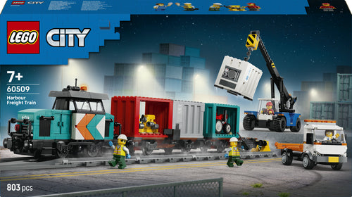 Lego City Havnegodstog Med Kran Og Lastbil - Geekd.dk