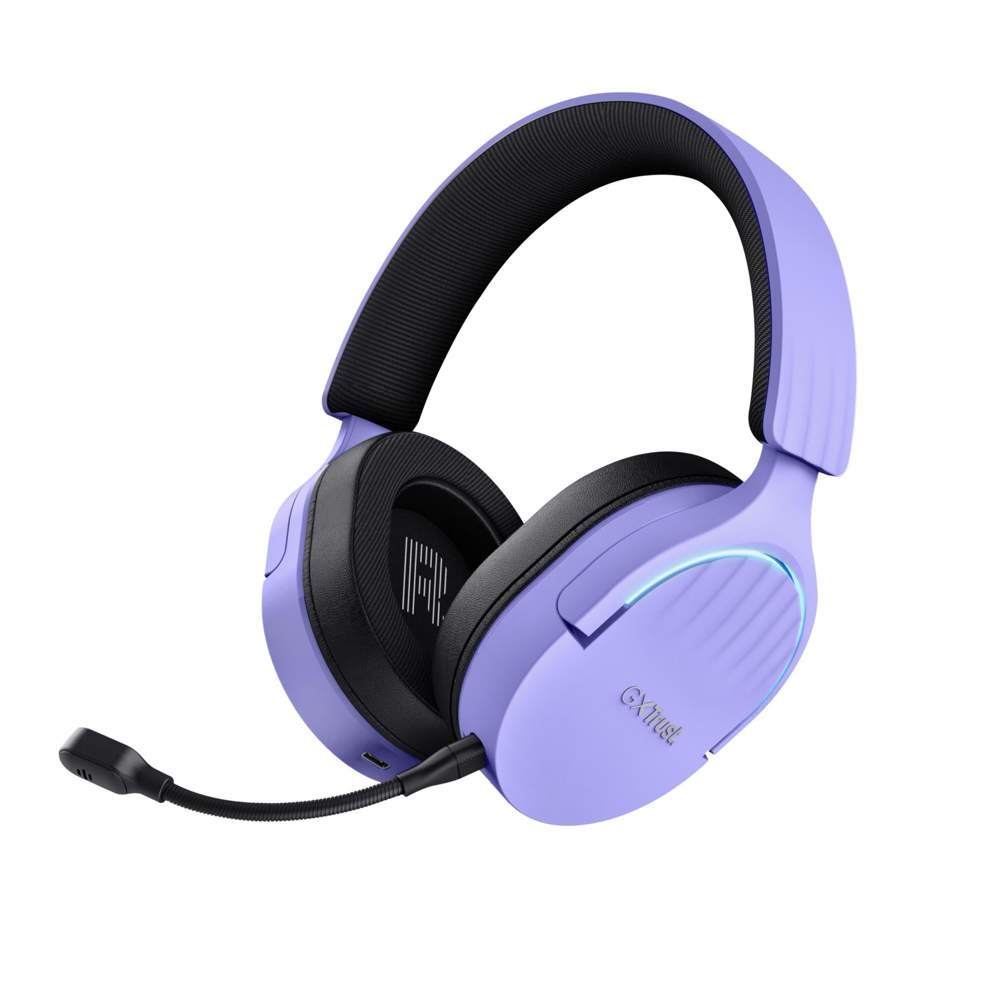 Trust Gxt491p Fayzo Trådløs Headset - Lilla - Geekd.dk