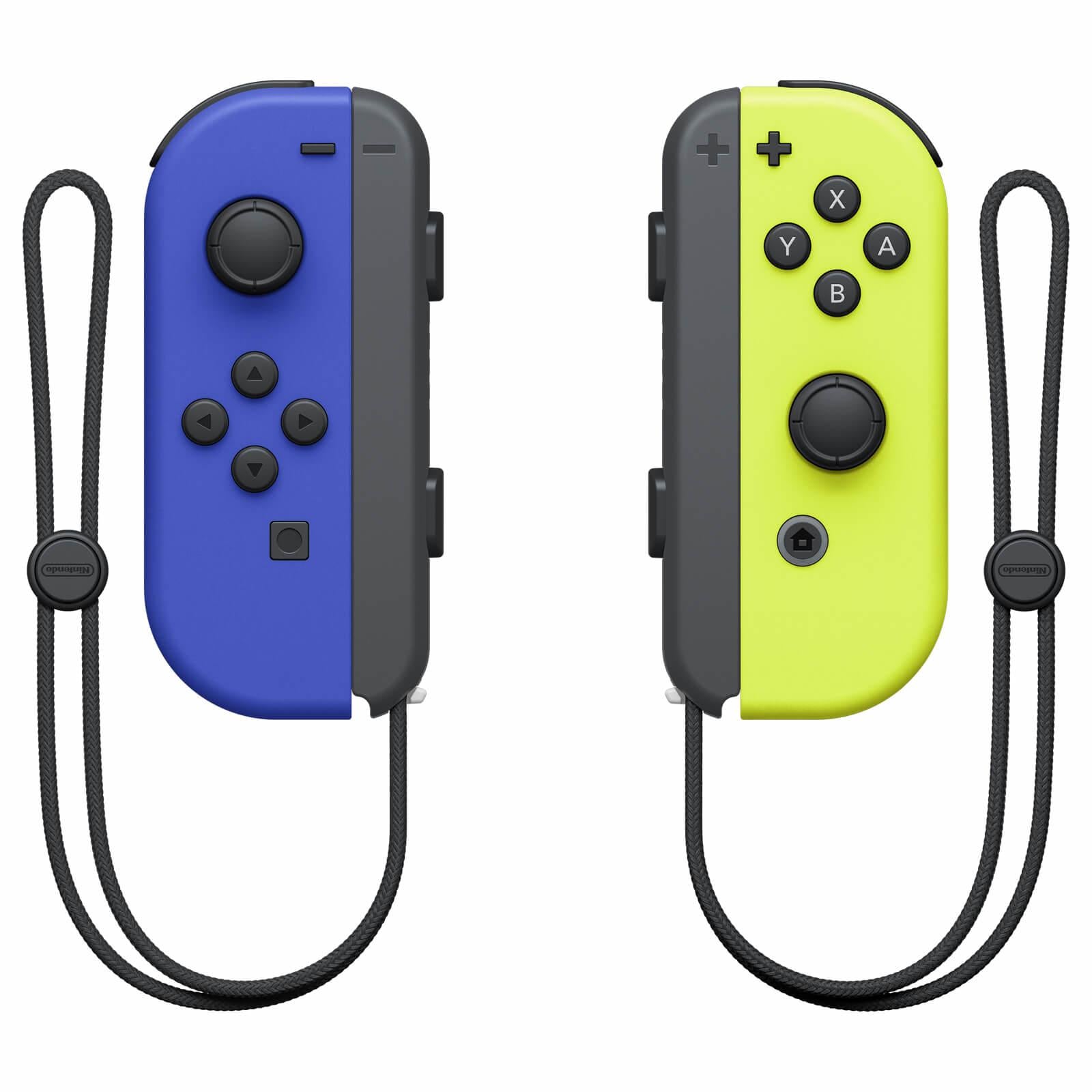 Nintendo Switch Joy-con Controller Pair - Blå (l) & Neon Gul (r) Konsol - Geekd.dk